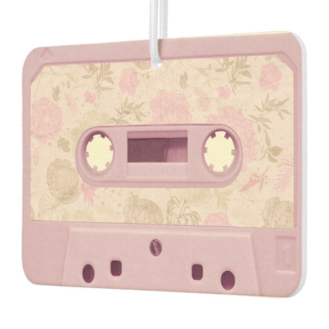 Retro Pink Cassette Tape Air Freshener (Left)