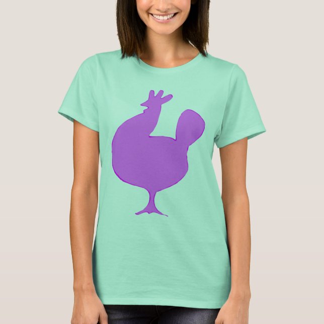 Retro Pink Chicken T-Shirt (Front)