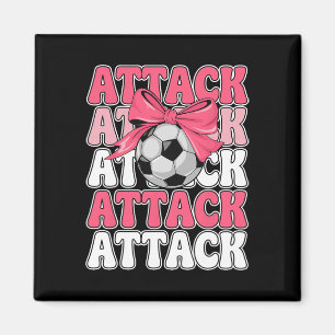 Retro Pink Coquette Ll Style Player Fan Team Girls Magnet
