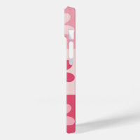 Retro Pink Daisy Chequerboard Pattern