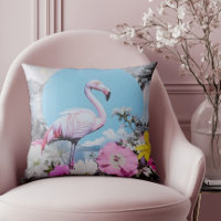 Retro Pink Flamingo Collage