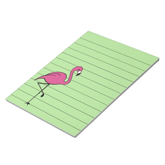 Retro Pink Flamingo To Do List Notepad Gift (Angled)
