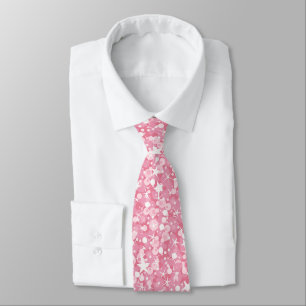 Retro Pink Glitter Tie
