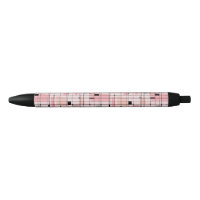 Retro Pink Grid and Starbursts Pen
