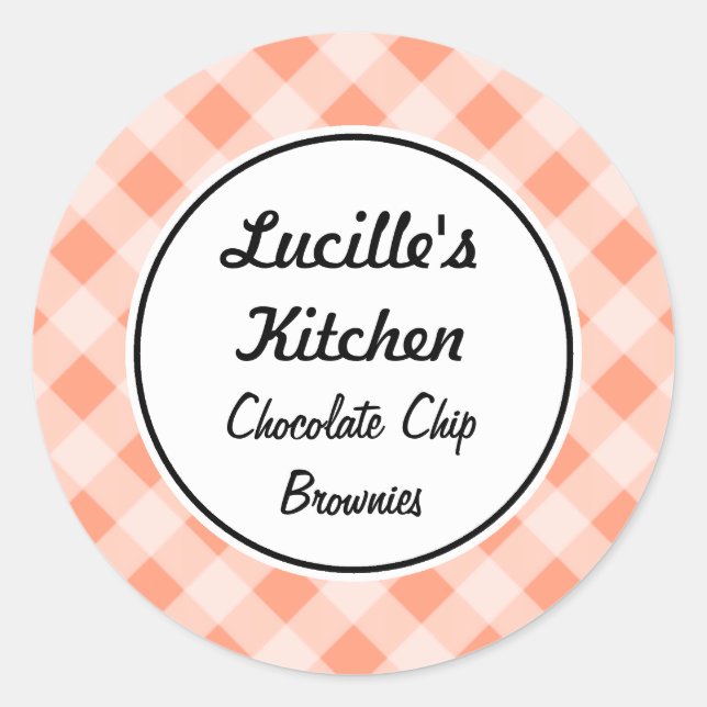 Retro Pink Kitchen Stickers (Front)