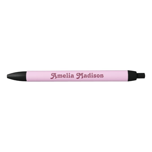 Retro Pink Minimalist Pen (Front)