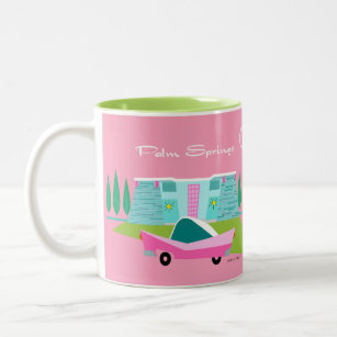 Retro Pink Palm Springs Mug