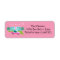 Retro Pink Palm Springs Return Address Label