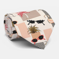 Retro Pink Palms Flamingos Sunglasses