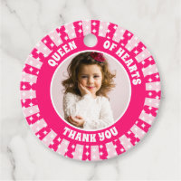 Retro Pink Queen Of Hearts Birthday Photo