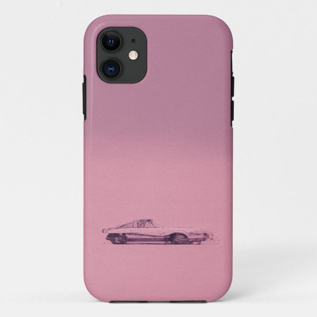 Retro Pink Ride Mobile Case (Back)