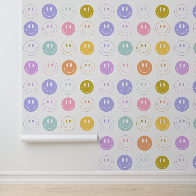 Retro Pink Smile Emogi Wallpaper (Application)