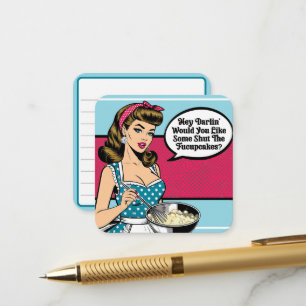 Retro Pinup_ Hey Darlin Enclosure Card