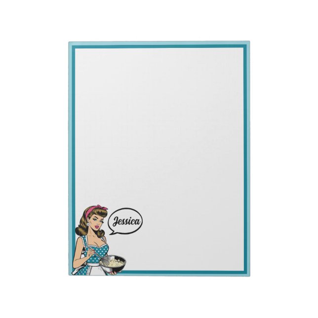 Retro Pinup_ Hey Darlin Notepad (Rotated)