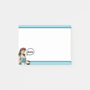 Retro Pinup_ Hey Darlin Post-it Notes