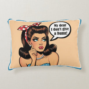 Retro Pinup_ My Dear Decorative Cushion