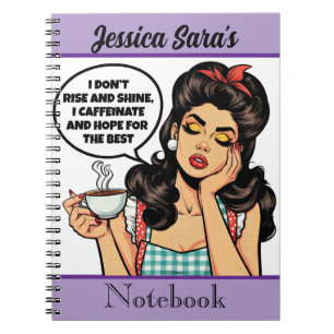 Retro Pinup_ Rise and Shine Notebook