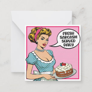 Retro Pinup_ Served Daily Card