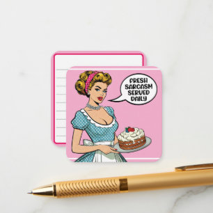 Retro Pinup_ Served Daily Enclosure Card