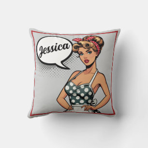 Retro Pinup_ Smart Assy Cushion