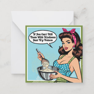Retro Pinup_ With Kindness Card