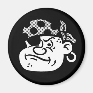 Retro Pirate Magnet