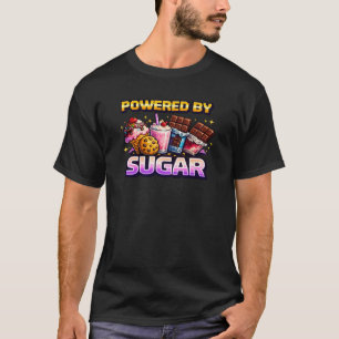 Retro Pixel Arcade Powered By Sugar T-Shirt