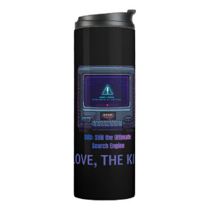 Retro Pixel Art Tech Dad Personalised Gift Thermal Tumbler