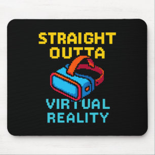 Retro Pixel Art Virtual Reality Graphic For A Vr G Mouse Pad