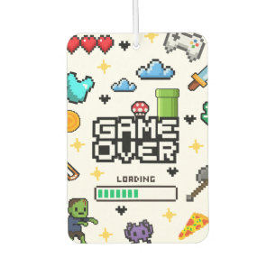 Retro Pixel Gaming Video Air Freshener Gamers