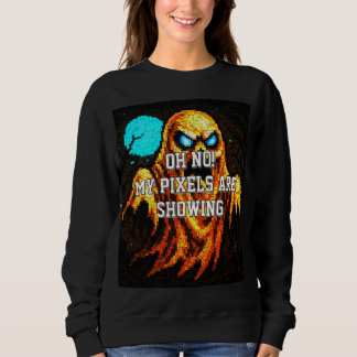 Retro Pixel Ghost  Sweatshirt
