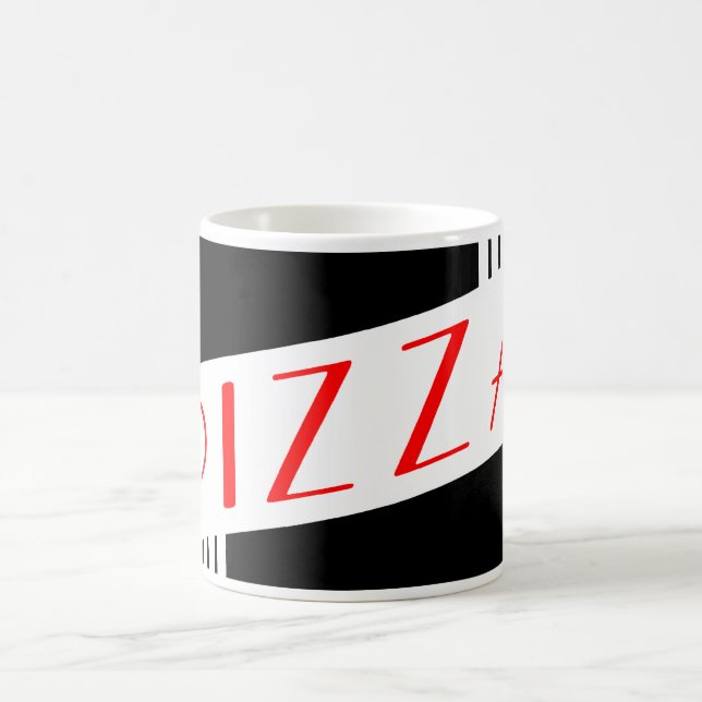 retro pizza coffee mug (Center)