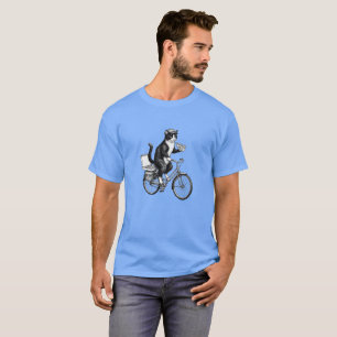 Retro Pizza Delivery Cat  T-Shirt