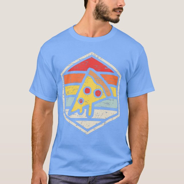 Retro Pizza  Junk Food T-Shirt (Front)