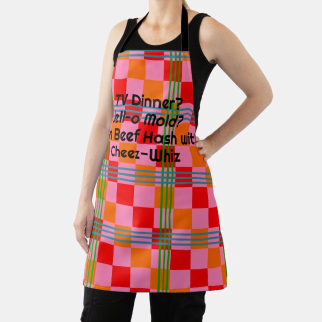 Retro Plaid  Apron (Insitu)