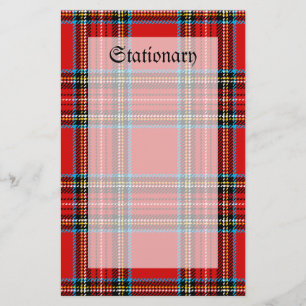 Retro Plaid Stationery