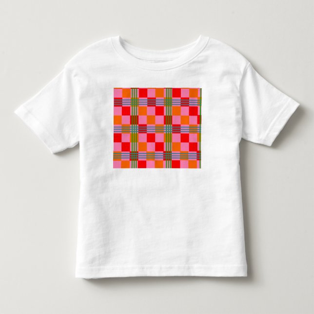 Retro Plaid  Toddler T-Shirt (Front)