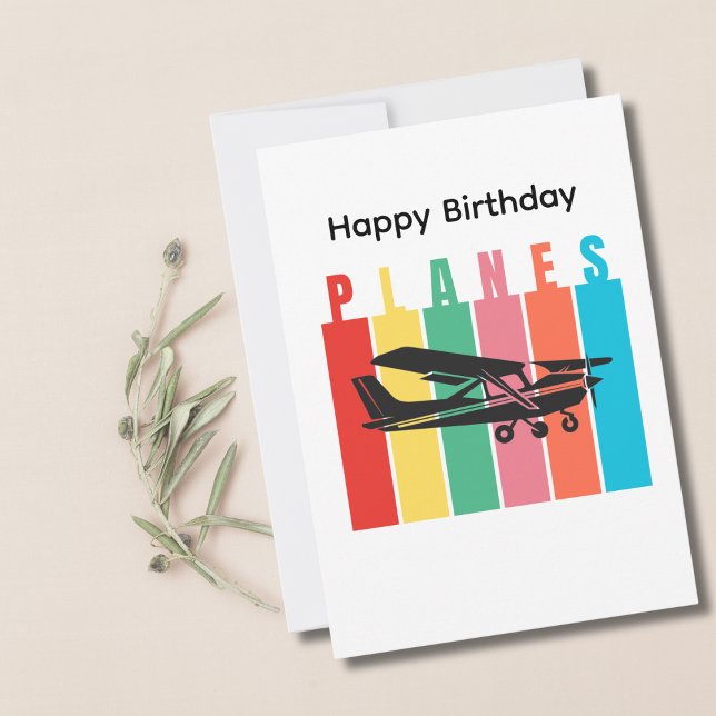 Retro Planes Cessna Aeroplane Aviation Birthday (Creator Uploaded)