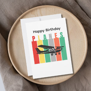 Retro Planes Cessna Airplane Aviation Birthday