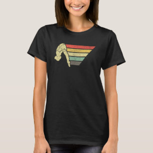 Retro Platform Diver   Vintage Springboard Diving T-Shirt