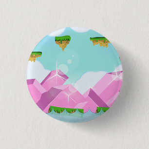 Retro Platform Game 3 Cm Round Badge