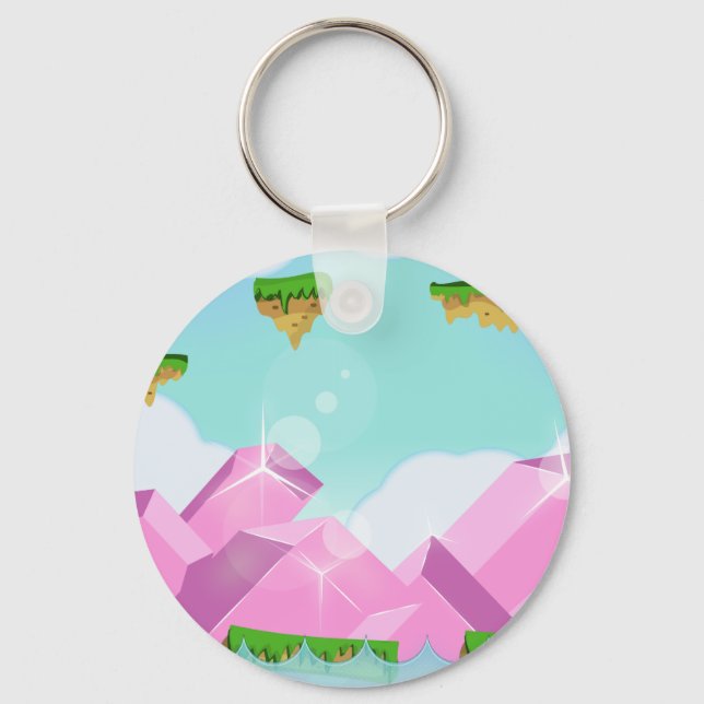 Retro Platform Game Key Ring (Front)