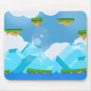 Retro Platform Game Mouse Pad