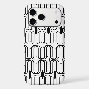 Retro Pod White Black Abstract Mod Art Phone Case