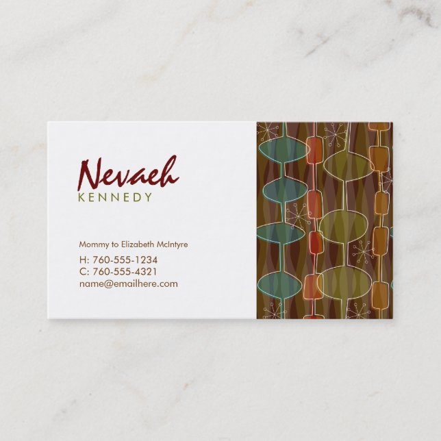 Retro Pods Calling Cards / (Front)