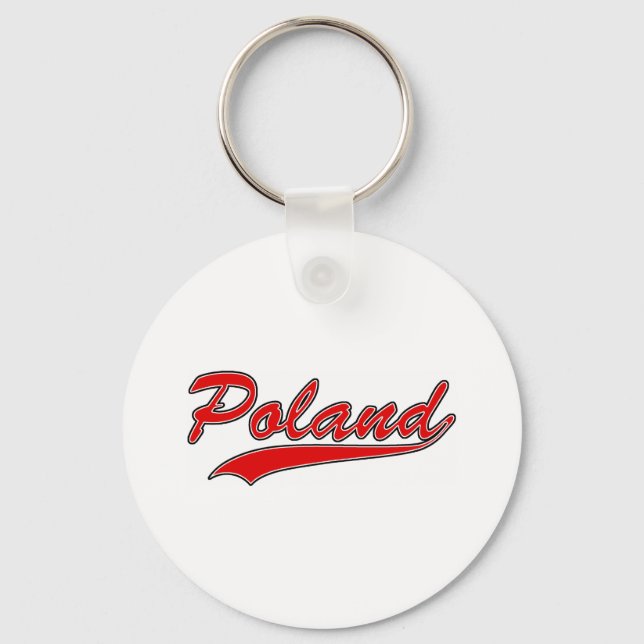Retro Poland Key Ring (Front)
