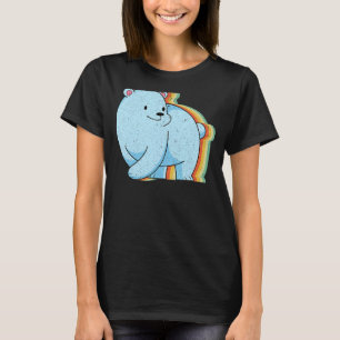 Retro Polar Bear Arctic Animal Cute Polar Bear T-Shirt