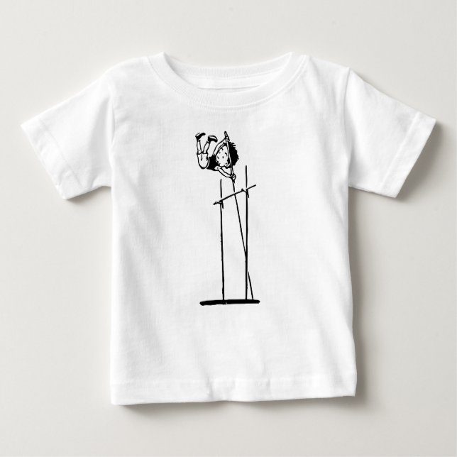 Retro Pole Vault Baby T-Shirt (Front)