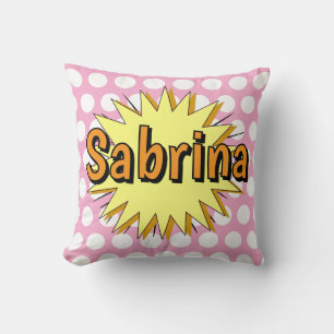 Retro polka dot fifties style cushion