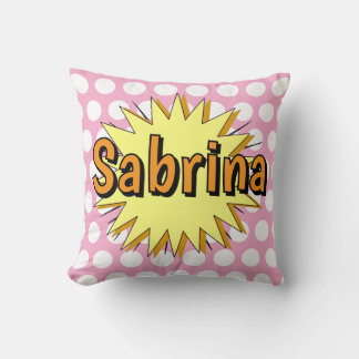 Retro polka dot fifties style cushion